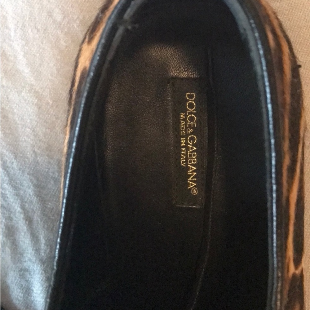 🌟 Dolce & Gabbana Exclusive: Leopard-Print Calf Hair Derby Shoes 🐆 - Picture 2 of 5